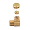 Thrifco Plumbing No. 69-C 3/8 Inch x 3/8 Inch Lead-Free Brass Compression MIP 90 El 4401100 - alternate 4
